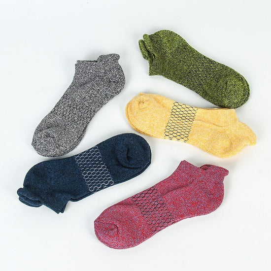 Japanese mesh men terry leisure boat socks